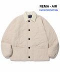 CORDUROY COLLAR WARM UP QUILTING JACKET IVORY