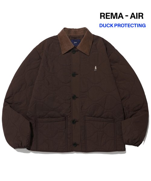 [ YALE ]★ CORDUROY COLLAR WARM UP QUILTING JACKET 예일(YALE) CORDUROY COLLAR WARM UP QUILTING JACKET BROWN