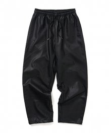 CURRENCY LEATHER PANTS (BLACK)