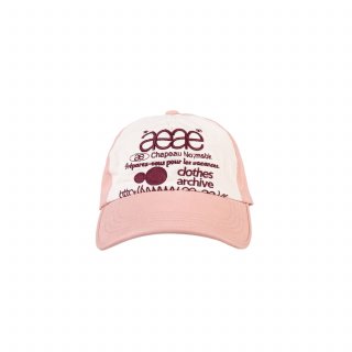에이이에이이(AEAE) Web Logo 5pannel Cap [Pink/Bugun...