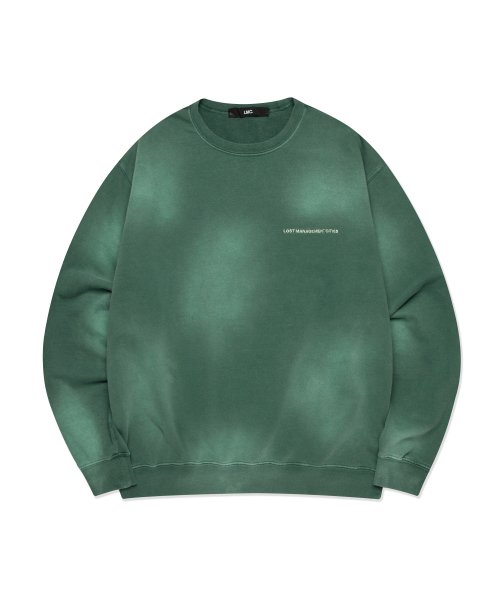 ★2022FW新作★LMC★SUN BLEACH FN SWEATSHIRT 엘엠씨(LMC) LMC SUN BLEACH FN SWEATSHIRT green - 사이즈