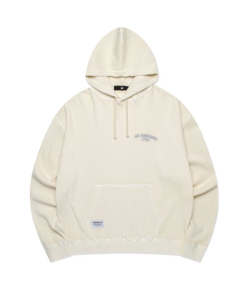 【LMC】エルエムシー 兼用 OVERDYED WAFFLE HOODIE フード 엘엠씨(LMC) LMC OVERDYED WAFFLE HOODIE black - 사이즈 & 후기