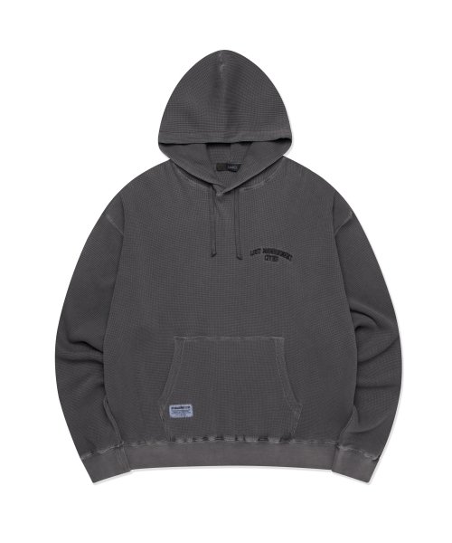 【LMC】エルエムシー 兼用 OVERDYED WAFFLE HOODIE フード 엘엠씨(LMC) LMC OVERDYED WAFFLE HOODIE black - 사이즈 & 후기