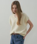 링서울(LINGSEOUL) alpaca v-neck knit vest-cream
