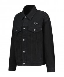 ANGEL DENIM TRUCKER JACKET BLACK