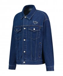 ANGEL DENIM TRUCKER JACKET INDIGO BLUE