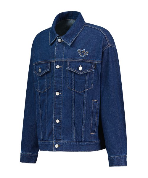 와키윌리(WACKY WILLY) ANGEL DENIM TRUCKER JACKET INDIGO BLUE