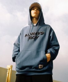 GRAPHIC POINT HOODIE BLUE