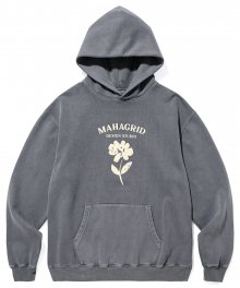 FLOWER PIGMENT HOODIE CHARCOAL(MG2CFMM424A)
