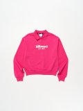 Women collar snap sweatshirt_Pink