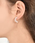 하스(HAS) HB024 Ring pearl earrings