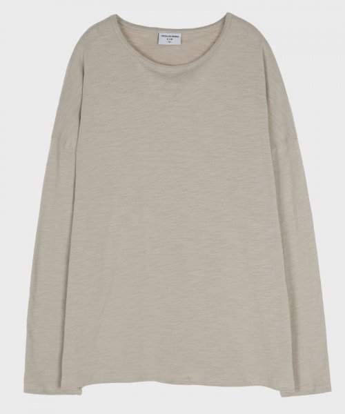 long sleeve beige shirt