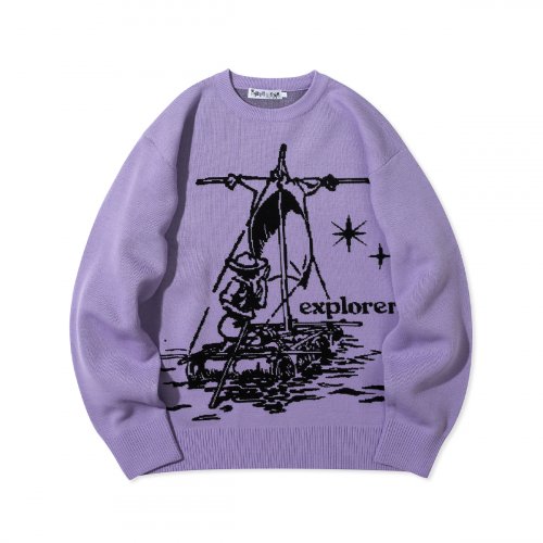 MUSINSA公式 | FCMM [FCMM X MAINBOOTH] Rangers Explorer Knit Sweater - Light  Purple