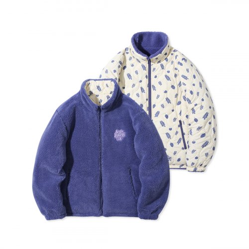 MUSINSA | FCMM [FCMM X MAINBOOTH] Rangers Reversible Fleece Jumper - Deep  Purple