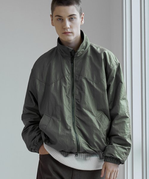 발루트(ballute) WESTERN HIGH NECK BLOUSON (OLIVE GROSSY)