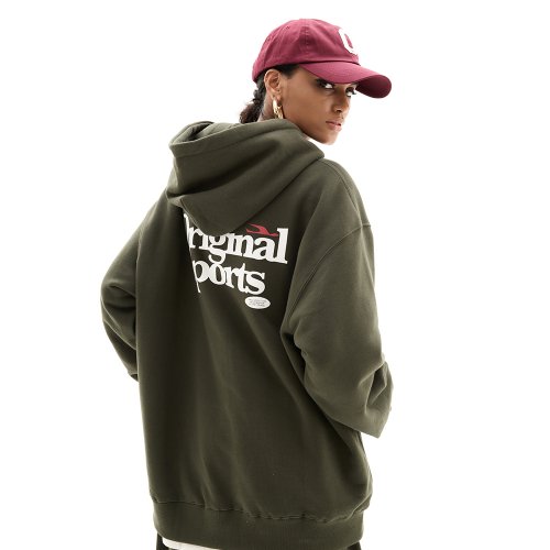OS BASIC LOGO HOODIE KHAKI