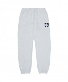 FOCUS CLUB SWEAT PANTS_LIGHT MELANGE GRAY