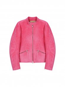 SUEDE BOMBER JACKET IN PINK