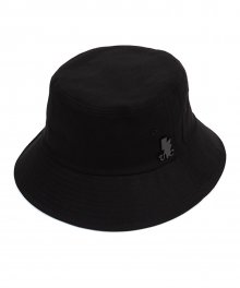 Basic Cotton Black Bucket Hat 버킷햇