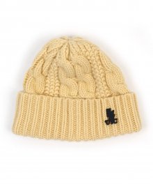 Wool Twist Yellow Beanie 울비니