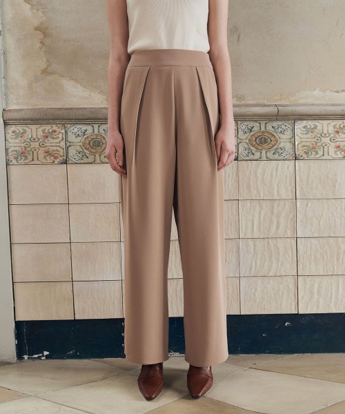 Широкие брюки на пуговицах - Beige