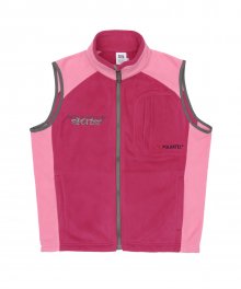 POLARTEC® Color Block Vest Hot Pink