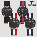토르소(TORSO) T101M-RB-N 도로스 데이트 워치 남성 나토 밴드 시계