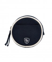 MOUVEMENT ROUND GOLF BALL POUCH navy