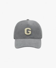 G LOGO PEACHSKIN CAP-GREY