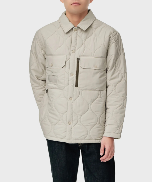 디키즈(dickies) 릴렉스드 패디드 트윌 재킷 Stone