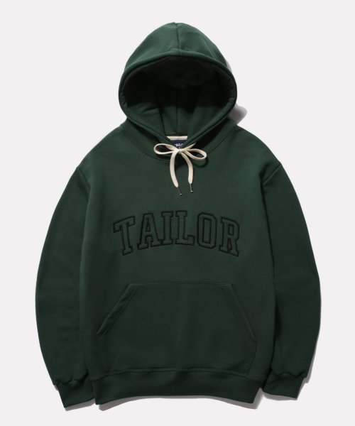 테일러 스튜디오(TAILOR STUDIO) 티비엘 로고 후드 (포레스트그린) - 63,900 | 무신사 스토어