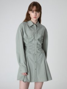 Shirring Shirts Onepiece in Mint VW2AO470-31