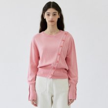 Modal Button Knit_Pink
