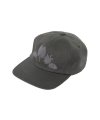 Flower Embroidered Cap- Charcoal