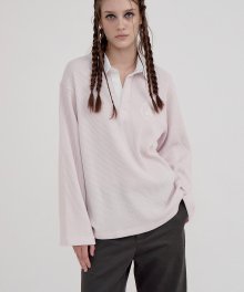 RR OVERSIZE POLO T-SHIRT PINK