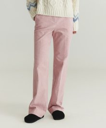Pigment Corduroy Straight Pants - Pink