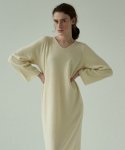 블랭크03(BLANK03) cashmere wholegarment dress (cream)