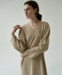 블랭크03(BLANK03) cashmere wholegarment dress (oatmeal)