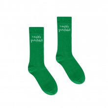 Solid Pinwale Socks_Green