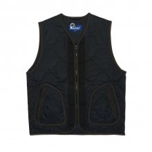 QUILTED RIPSTOP VEST BLACK_FN4WD40U