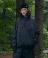 LIGHTWEIGHT QUILTED SET UP PULLOVER BLACK_FN4WD50M