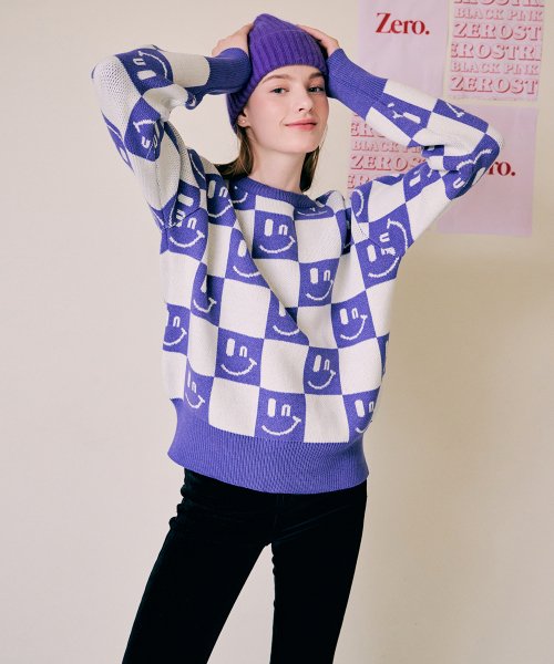 제로스트릿(ZEROSTREET) SMILE SWEATER 