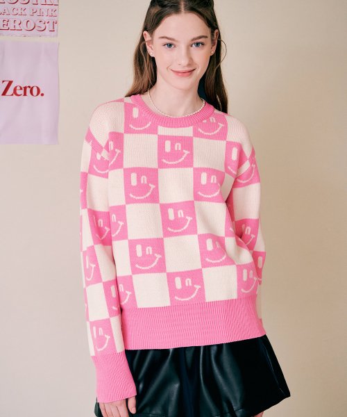 제로스트릿(ZEROSTREET) SMILE SWEATER 