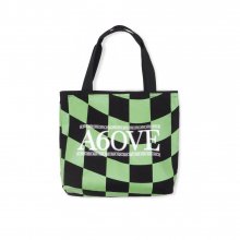 CHECKERED TOTE BAG green