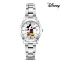 디즈니(Disney) 미키마우스 비비드 막대인덱스 여성용 메탈 손목시계 D11328DW