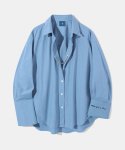 다이아몬드 레이라(DIAMOND LAYLA) Surgical Mood Oversized-fit Shirt S106 - Sky Blue