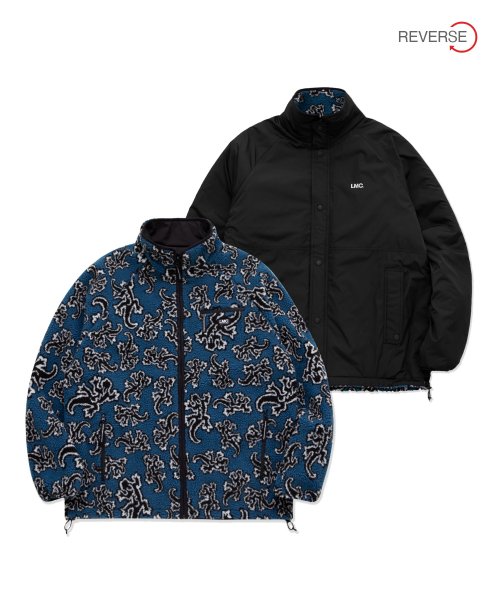 MUSINSA | LMC LMC LIZARD FLEECE REVERSIBLE JACKET navy 