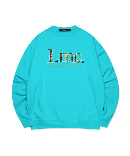 엘엠씨(LMC) LMC PLAID APPLIQUE SWEATSHIRT mint - 사이즈