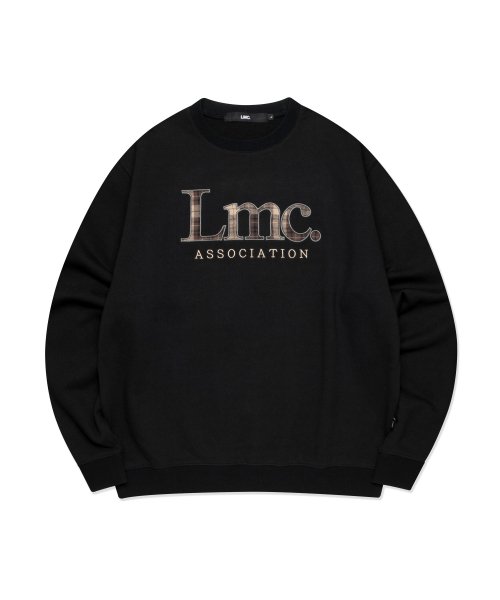 엘엠씨(LMC) LMC PLAID APPLIQUE SWEATSHIRT black - 사이즈