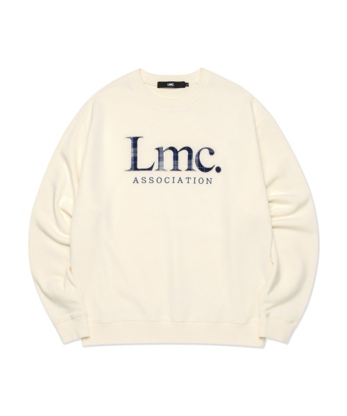 ★2022FW新作★LMC★PLAID APPLIQUE SWEATSHIRT Custom Appliqué Block Word Sweatshirt | Embroidered – Kewteepie